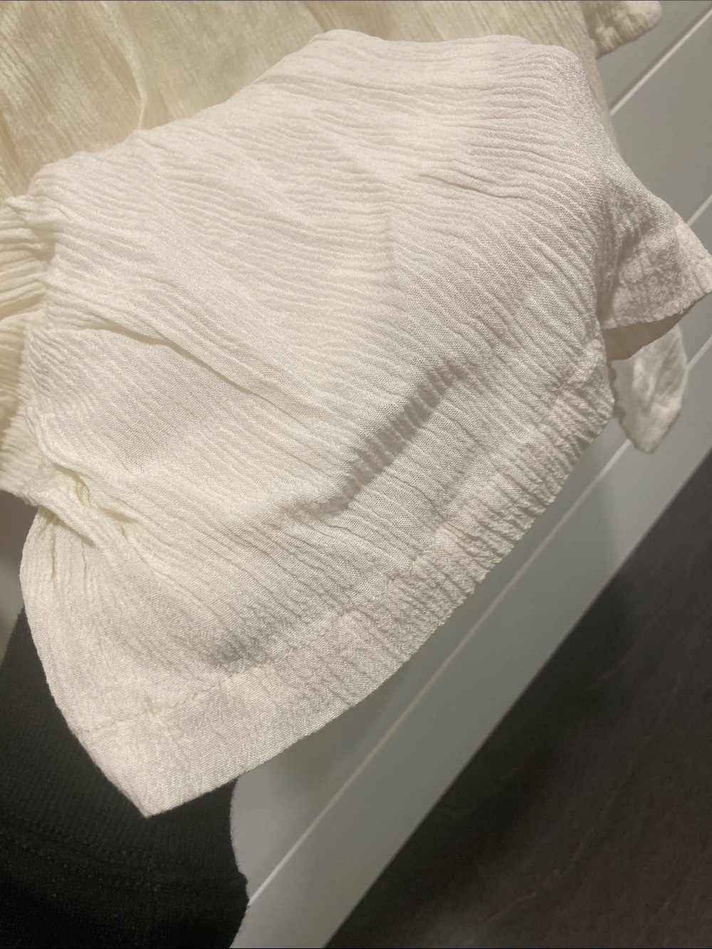 Knox Rose Ivory Embroidered Cold-Shoulder Boho Blouse-Size Small-EUC CottageCore - Picture 4 of 8